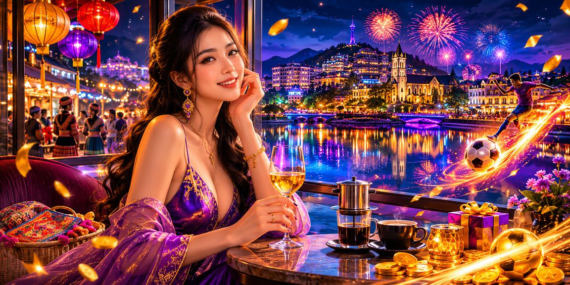 Người dùng tại Sapa vừa thưởng cà phê vừa tham gia khuyến mãi casino trực tuyến trên điện thoại